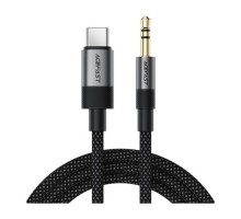 Кабель мультимедійний USB-C to 3.5mm M 0.15m black Acefast (6974316285274)