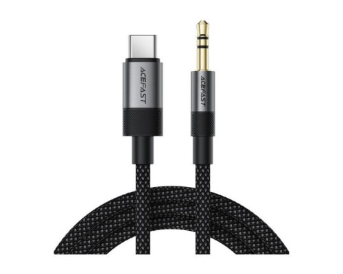 Кабель мультимедійний USB-C to 3.5mm M 0.15m black Acefast (6974316285274)