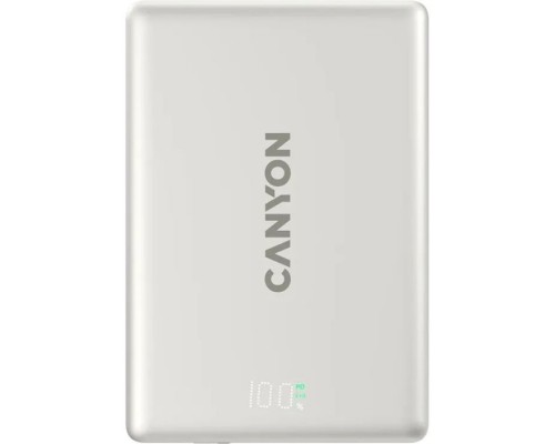 Батарея універсальна Canyon 5000mAh OnPower 500 PD20W Magnetic wireless MagSafe Grey (CNS-CPB500G)