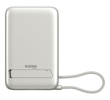 Батарея універсальна Sigma X-power SI10A8QL-MAG silver 10000mAh, Magnetic wireless 15W, charge iWatch, PD+QC, 22,5W max (4827798161012)