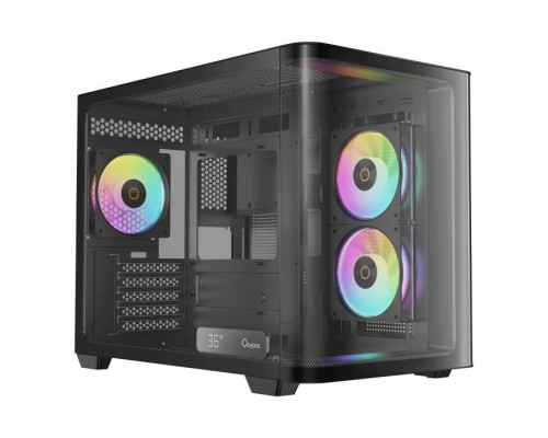 Корпус для ПК OCYPUS IOTA C50 BK CURVE ARGB DIGITAL (OTA-C50-BKD300CD-GL)