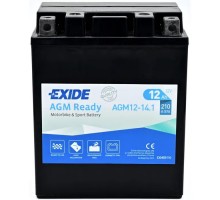 Акумулятор автомобільний EXIDE Мото Ready AGM 12Ah (+/-) (210EN) (AGM12-14.1)