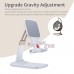 Підставка до планшета та телефона Knight Foldable Desk Mobile Phone Holder Stand (Alloy) White Essager (EZJZM-QS02)