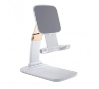 Підставка до планшета та телефона Knight Foldable Desk Mobile Phone Holder Stand (Alloy) White Essager (EZJZM-QS02)