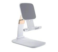 Підставка до планшета та телефона Knight Foldable Desk Mobile Phone Holder Stand (Alloy) White Essager (EZJZM-QS02)