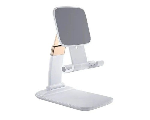 Підставка до планшета та телефона Knight Foldable Desk Mobile Phone Holder Stand (Alloy) White Essager (EZJZM-QS02)