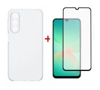 Чохол до мобільного телефона Dengos TPU + glass Samsung Galaxy A26 Transparent (DG-KM-188)