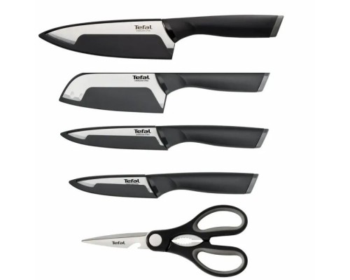 Набір ножів Tefal Comfort, 5 предметів, чорний (K2215S55)