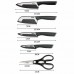 Набір ножів Tefal Comfort, 5 предметів, чорний (K2215S55)