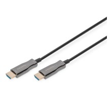 Кабель мультимедійний HDMI M to HDMI M 30m 4K AOC hybrid-fiber black Digitus (AK-330125-300-S)