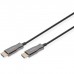 Кабель мультимедійний HDMI M to HDMI M 30m 4K AOC hybrid-fiber black Digitus (AK-330125-300-S)