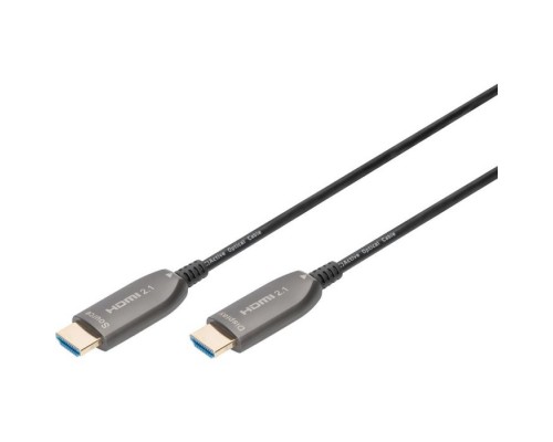 Кабель мультимедійний HDMI M to HDMI M 20m 8K AOC hybrid-fiber black Digitus (AK-330126-200-S)