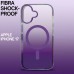 Чохол до мобільного телефона BeCover FIBRA Shock-Proof MagSafe Apple iPhone 17 Deep Purple (715442)