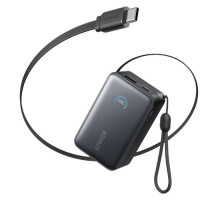 Батарея універсальна Anker 10000mAh Nano 45W Built-In USB-C Cable Black (A1638H11)