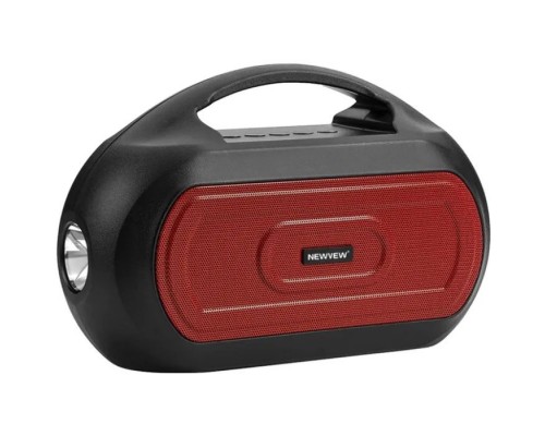 Акустична система NEWVEW NV-V50 Solar Panel/BT/USB/TF/FM/AUX Red (NWVW-NV-V50-RD)