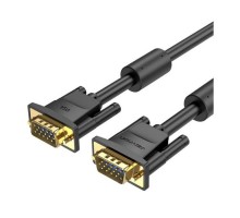 Кабель мультимедійний VGA M to VGA M 1.0m ferrite black Vention (DAEBF)