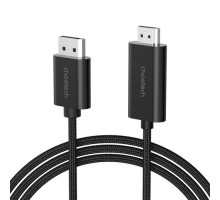 Кабель мультимедійний DisplayPort M to HDMI M 2.0m 4K60Hz Choetech (XDH01-BK)
