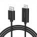 Кабель мультимедійний DisplayPort M to HDMI M 2.0m 4K60Hz Choetech (XDH01-BK)