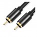 Кабель мультимедійний 1xRCA M to 1xRCA M 1.0m digital black Vention (VAB-R09-B100)