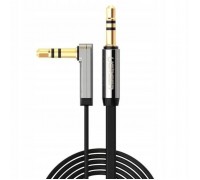 Кабель мультимедійний 3.5mm M to 3.5mm M 2.0m 90° corner black Ugreen (UGR-10599)