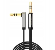 Кабель мультимедійний 3.5mm M to 3.5mm M 2.0m 90° corner black Ugreen (UGR-10599)