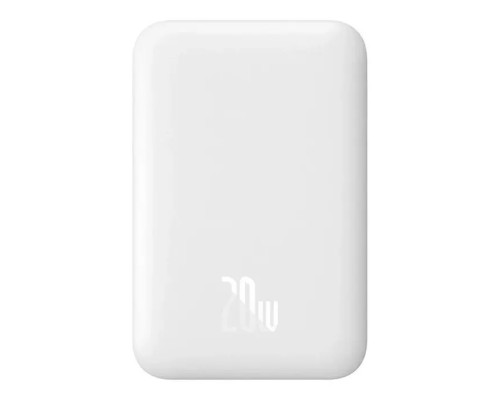 Батарея універсальна Baseus Airpow 6000mAh 20W Mag White (P10022807213-00)