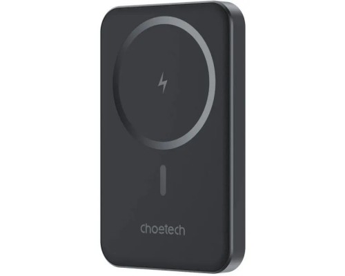 Батарея універсальна Choetech Magnetic Wireless 5000mAh, 20W, PD, Qi-15W, Black (B709-CCBK)