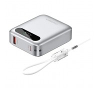 Батарея універсальна Choetech 10000mA, 22.5W, PD, QC, silver (B860-CCSL)
