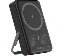 Батарея універсальна Atria 10000mAh, PD/20W, 15W Wireless MagSafe, Black (WPD-W57B)