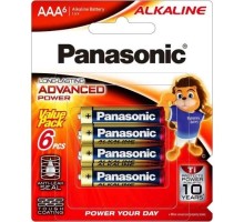 Батарейка AAA Alkaline Power лужна 6pcs Blister Panasonic (LR03T/6BA)
