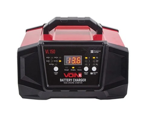 Пуско зарядний пристрій VOIN 6&12V/2A-8A-15A/Start-100A/8-180AHR/LCD індик (VL-150)