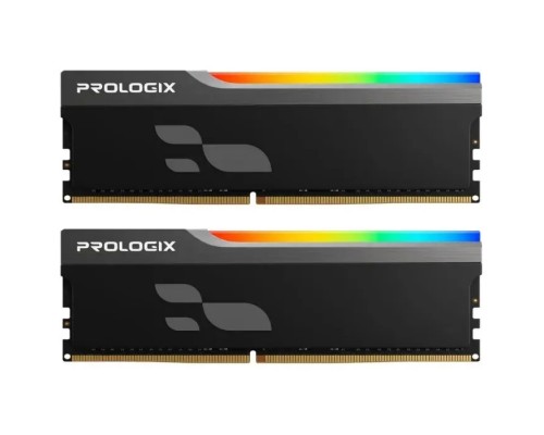 Модуль пам'яті для комп'ютера DDR4 32GB (2x16GB) 3600 MHz Onyx Black RGB Prologix (PRO32GB3600YBR4K)
