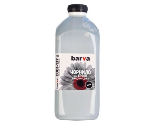 Чорнило Barva EPSON T0811 BLACK 1кг (E081-137)