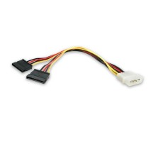 Кабель живлення Molex to 2xSATA 0.2m Patron (CAB-PN-2SATA-POW)