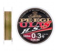 Шнур Sunline PE EGI ULT HS8 180m #0.3/0.090mm 2.5kg (1658.07.32)