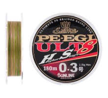 Шнур Sunline PE EGI ULT HS8 180m #0.3/0.090mm 2.5kg (1658.07.32)