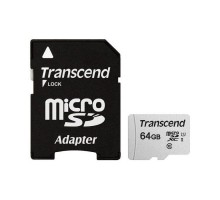 Карта пам'яті Transcend 64GB microSDXC class 10 UHS-I U1 (TS64GUSD300S-A)