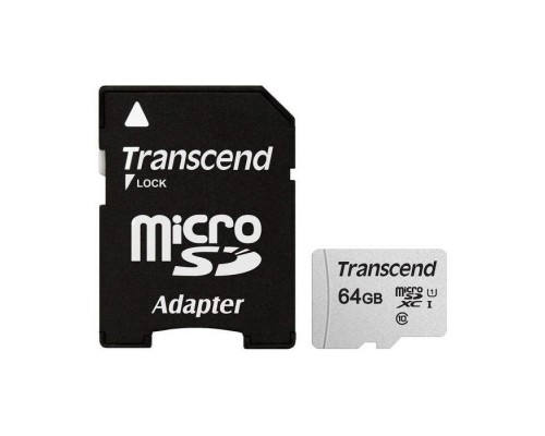 Карта пам'яті Transcend 64GB microSDXC class 10 UHS-I U1 (TS64GUSD300S-A)