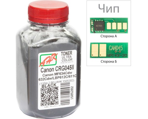 Тонер Canon MF610/630 110г Black +chip AHK (1505206)