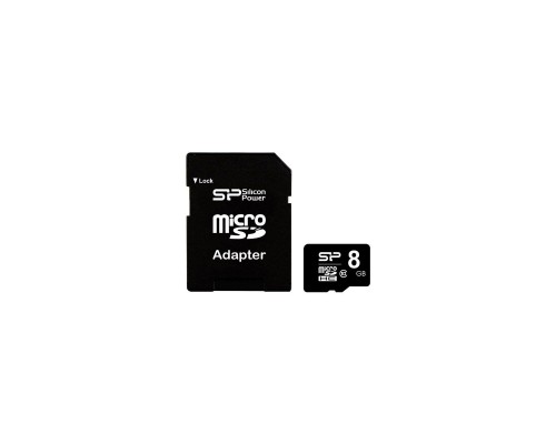 Карта пам'яті Silicon Power 8GB microSD class 10 (SP008GBSTH010V10SP)