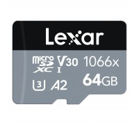 Карта пам'яті Lexar 64GB microSDXC class 10 UHS-I 1066x Silver (LMS1066064G-BNANG)