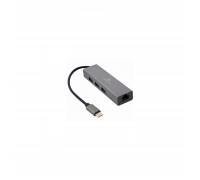 Концентратор Cablexpert Type-С to Gigabit Ethernet, 3 Ports USB 3.1 Gen1 (5 Gbps) (A-CMU3-LAN-01)