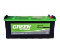 Акумулятор автомобільний GREEN POWER 140Ah збоку (+/-) (000022365)