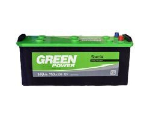 Акумулятор автомобільний GREEN POWER 140Ah збоку (+/-) (000022365)