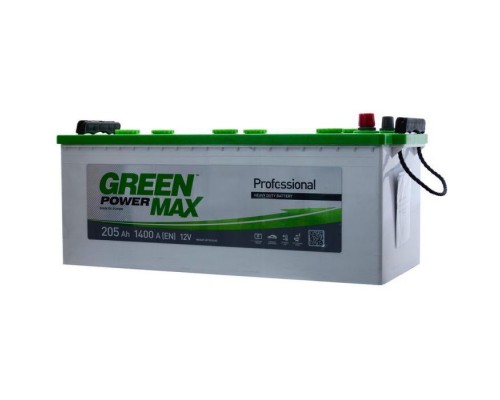 Акумулятор автомобільний GREEN POWER MAX 205Ah збоку (+/-) (000022375)