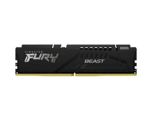 Модуль пам'яті для комп'ютера DDR5 16GB 5200 MHz Beast Black Kingston Fury (ex.HyperX) (KF552C40BB-16)