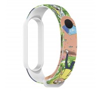 Ремінець до фітнес браслета Armorstandart RM для Xiaomi Mi Band 7/6/5 Cartoon White (ARM59272)