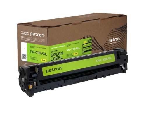 Картридж Patron Canon 731 Green Label, yellow (PN-731YGL)