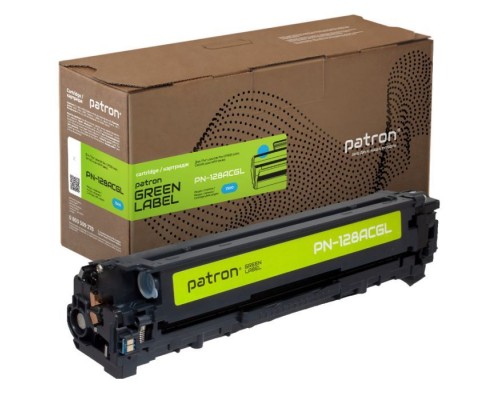 Картридж Patron HP 128A (CE321A) Green Label, cyan (PN-128ACGL)