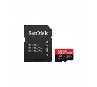 Карта пам'яті SanDisk 512 GB microSDXC UHS-I U3 Extreme Pro+SD Adapter (SDSQXCD-512G-GN6MA)